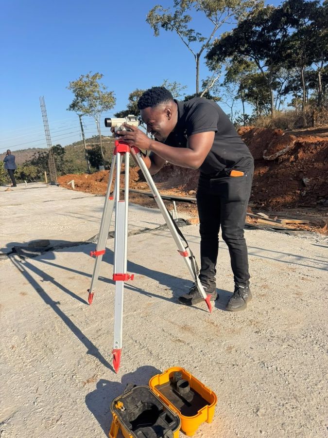 Setting out with a surveying level