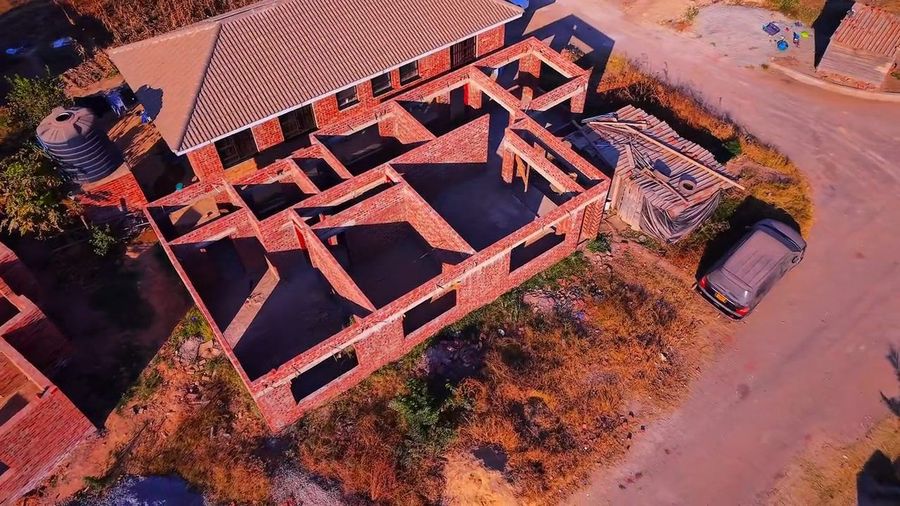 Aerial view of the floor plan