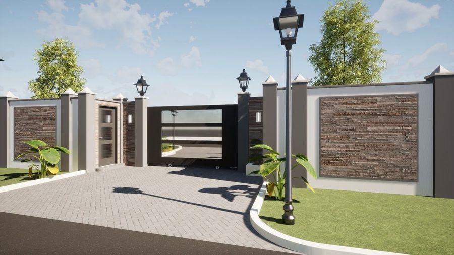 3D render of the entrance