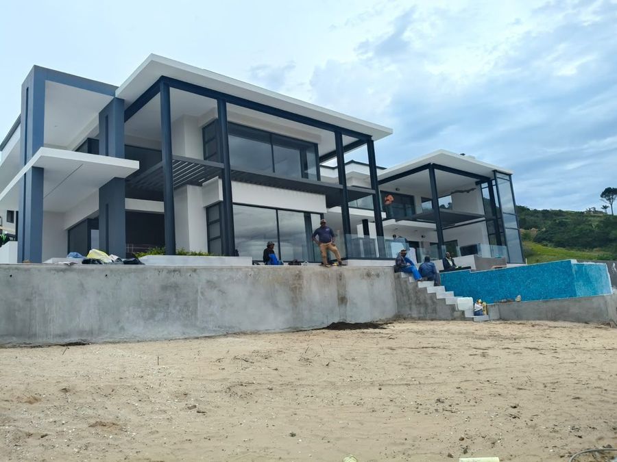 Street-side view of the completed terraces